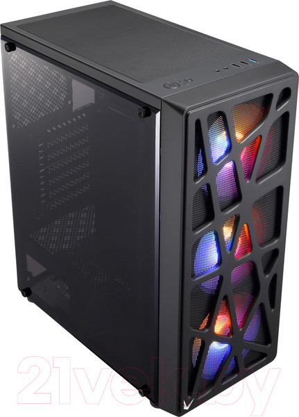 Изображение товара Корпус для компьютера Formula Mana (черный, без БП)