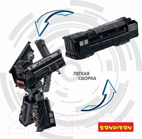 Изображение товара Робот-трансформер Bondibon Bondibot Паровоз / ВВ5900