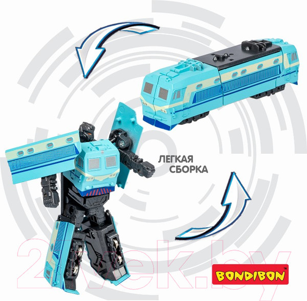 Изображение товара Робот-трансформер Bondibon Bondibot Электровоз / ВВ5901