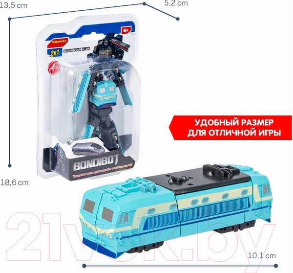 Изображение товара Робот-трансформер Bondibon Bondibot Электровоз / ВВ5901