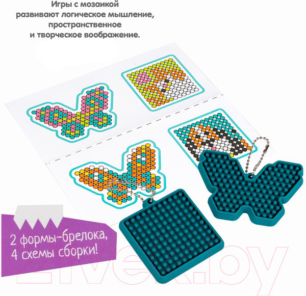 Изображение товара Развивающая игра Bondibon Мозаика с формами. Кошка, собака, бабочки / ВВ5787