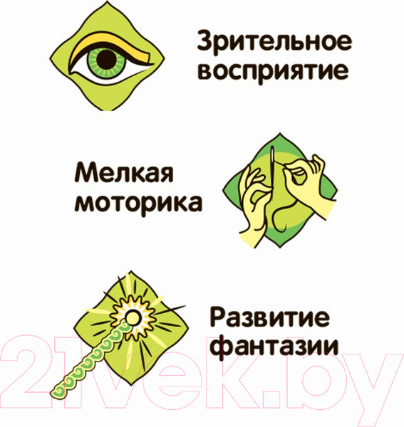 Изображение товара Развивающая игра Bondibon Мозаика с формами. Кошка, собака, бабочки / ВВ5787