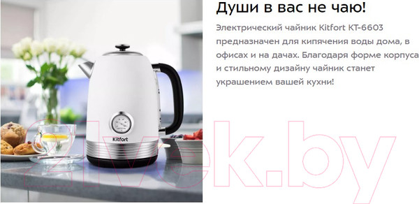 Изображение товара Электрочайник Kitfort KT-6603