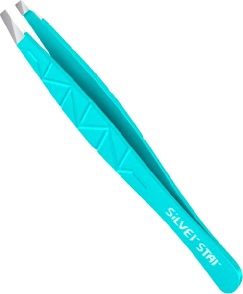 Изображение товара Пинцет косметический Silver Star АТ-9960 Косой (бирюзовый)