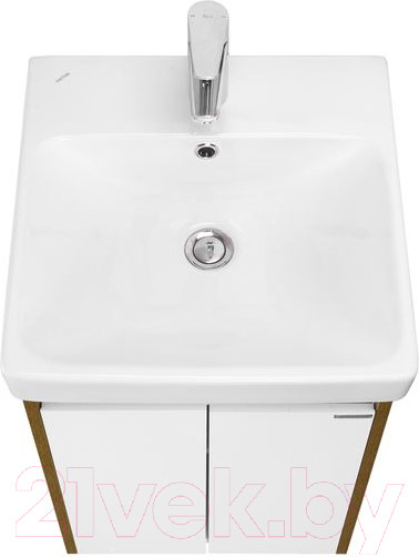 Изображение товара Тумба с умывальником Акватон Сканди Doors 45 1A2787K0SDZ90 (белый/дуб рустикальный)