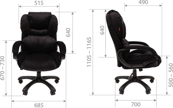 Изображение товара Кресло офисное Chairman Home 434 (Т-84 черный)