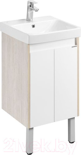 Изображение товара Тумба с умывальником Акватон Сканди Doors 45 1A2787K0SDB20 (белый/дуб верона)