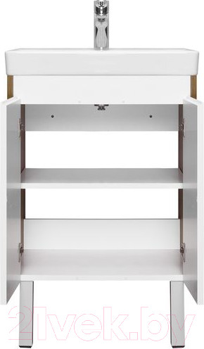 Изображение товара Тумба под умывальник Акватон Сканди Doors 55 / 1A278801SDZ90 (белый/дуб рустикальный)