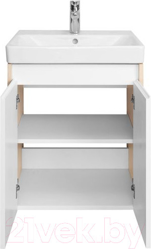 Изображение товара Тумба с умывальником Акватон Сканди Doors 55 1A2788K0SDB20 (белый/дуб верона)