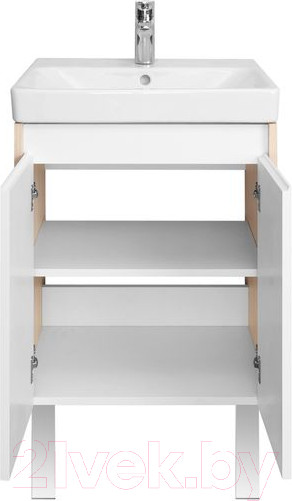 Изображение товара Тумба с умывальником Акватон Сканди Doors 55 1A2788K0SDB20 (белый/дуб верона)