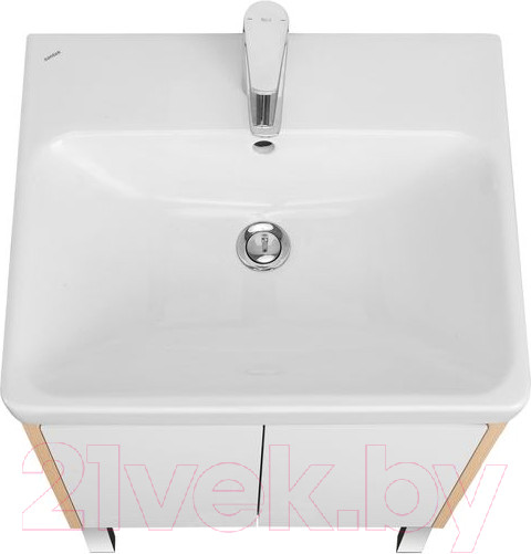 Изображение товара Тумба с умывальником Акватон Сканди Doors 55 1A2788K0SDB20 (белый/дуб верона)