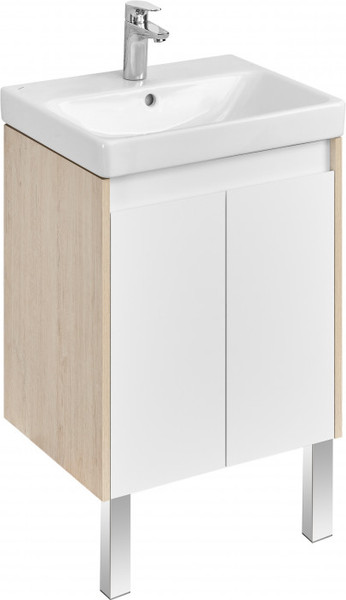 Изображение товара Тумба под умывальник Акватон Сканди Doors 55 / 1A278801SDB20 (белый/дуб верона)