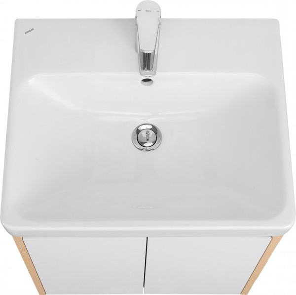 Изображение товара Тумба под умывальник Акватон Сканди Doors 55 / 1A278801SDB20 (белый/дуб верона)