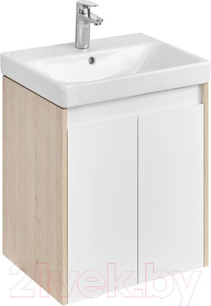 Изображение товара Тумба под умывальник Акватон Сканди Doors 55 / 1A278801SDB20 (белый/дуб верона)