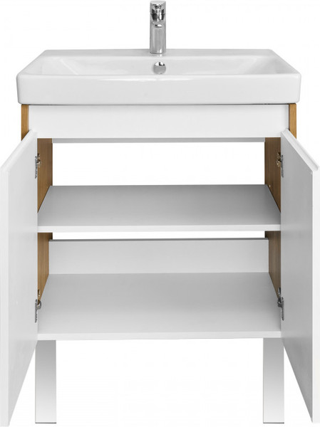Изображение товара Тумба под умывальник Акватон Сканди Doors 70 / 1A278901SDZ90 (белый/дуб рустикальный)