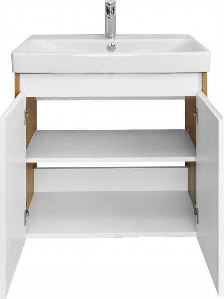 Изображение товара Тумба под умывальник Акватон Сканди Doors 70 / 1A278901SDZ90 (белый/дуб рустикальный)