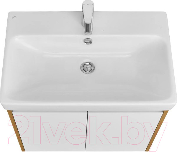 Изображение товара Тумба под умывальник Акватон Сканди Doors 70 / 1A278901SDZ90 (белый/дуб рустикальный)