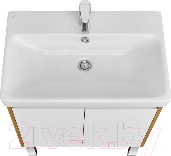 Изображение товара Тумба под умывальник Акватон Сканди Doors 70 / 1A278901SDZ90 (белый/дуб рустикальный)