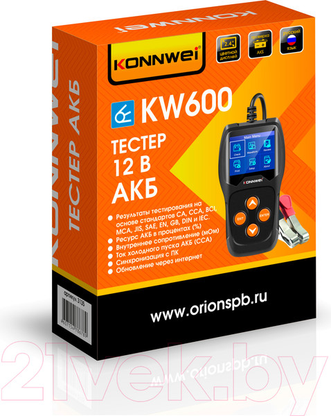 Изображение товара Тестер аккумуляторной батареи Konnwei KW600 / 3135