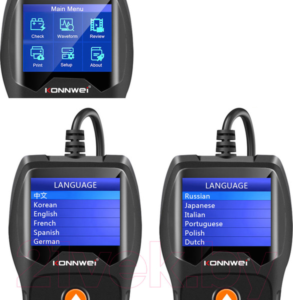 Изображение товара Тестер аккумуляторной батареи Konnwei KW600 / 3135