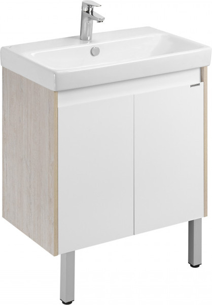 Изображение товара Тумба под умывальник Акватон Сканди Doors 70 / 1A278901SDB20 (белый/дуб верона)