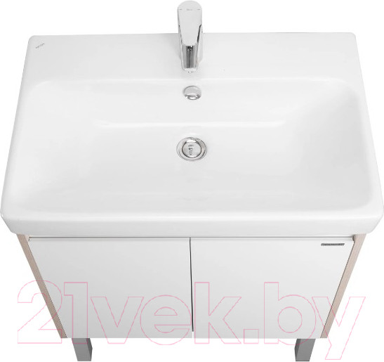 Изображение товара Тумба под умывальник Акватон Сканди Doors 70 / 1A278901SDB20 (белый/дуб верона)