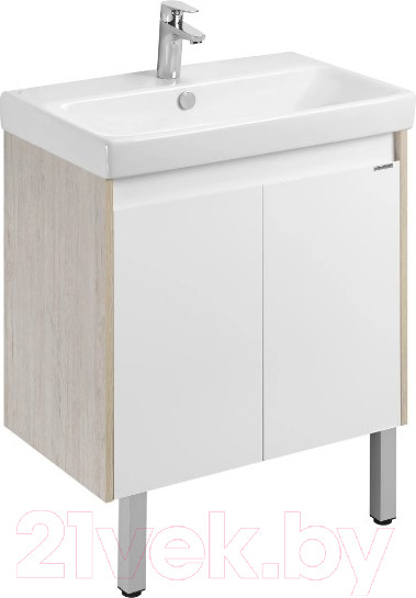Изображение товара Тумба под умывальник Акватон Сканди Doors 70 / 1A278901SDB20 (белый/дуб верона)