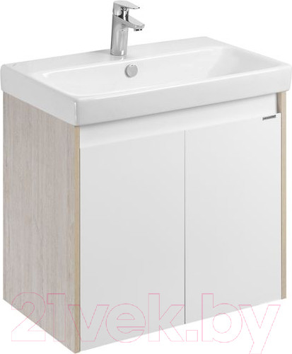 Изображение товара Тумба с умывальником Акватон Сканди Doors 70 1A2789K0SDB20 (белый/дуб верона)