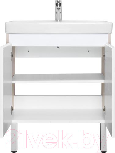 Изображение товара Тумба с умывальником Акватон Сканди Doors 70 1A2789K0SDB20 (белый/дуб верона)