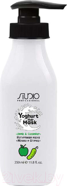 Изображение товара Маска для волос Kapous Studio Professional Яблоко и Огурец Йогуртовая (350мл)
