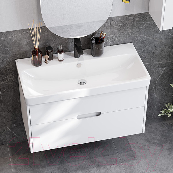 Изображение товара Тумба с умывальником Акватон Оливия 90  (1A2544K0OL010)