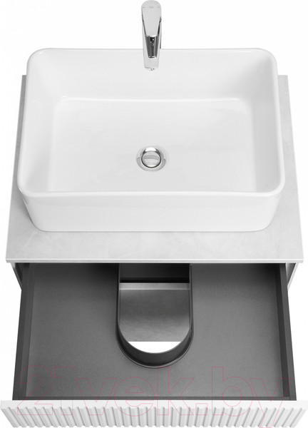 Изображение товара Тумба с умывальником Акватон Марбл Слэйт 60 / 1A2761K1MH4C0 (белый)