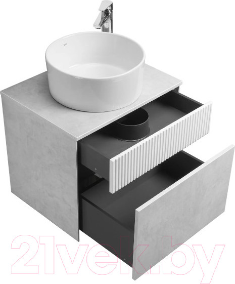 Изображение товара Тумба под умывальник Акватон Марбл Слэйт 60 / 1A276101MH4C0 (белый)