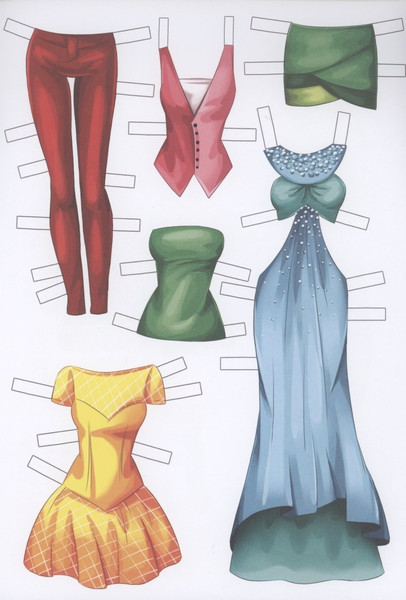 Изображение товара Развивающая книга Проф-Пресс Вырезалка-наряжалка. Модель