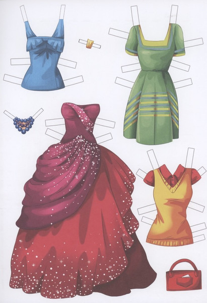 Изображение товара Развивающая книга Проф-Пресс Вырезалка-наряжалка. Модель