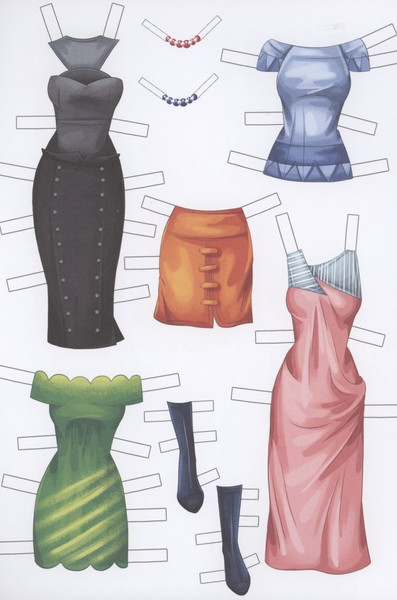 Изображение товара Развивающая книга Проф-Пресс Вырезалка-наряжалка. Модель