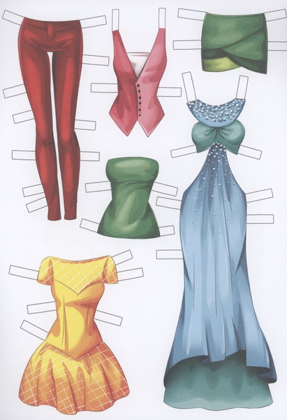 Изображение товара Развивающая книга Проф-Пресс Вырезалка-наряжалка. Модель