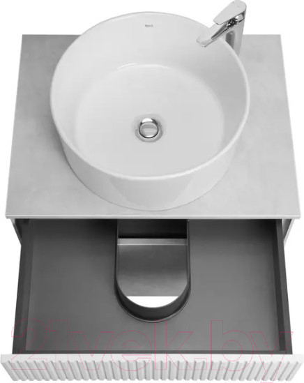 Изображение товара Тумба с умывальником Акватон Марбл Слэйт 60 / 1A2761K2MH4C0 (белый)