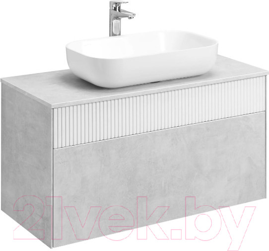 Изображение товара Тумба под умывальник Акватон Марбл Слэйт 100 / 1A276301MH4C0 (белый)