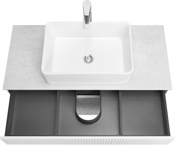 Изображение товара Тумба под умывальник Акватон Марбл Слэйт 100 / 1A276301MH4C0 (белый)