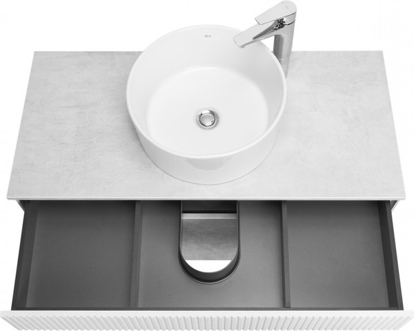 Изображение товара Тумба под умывальник Акватон Марбл Слэйт 100 / 1A276301MH4C0 (белый)