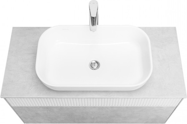 Изображение товара Тумба под умывальник Акватон Марбл Слэйт 100 / 1A276301MH4C0 (белый)