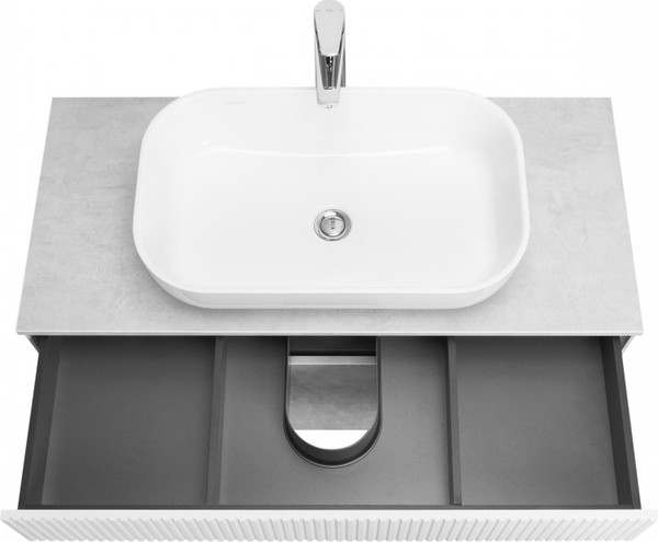 Изображение товара Тумба под умывальник Акватон Марбл Слэйт 100 / 1A276301MH4C0 (белый)