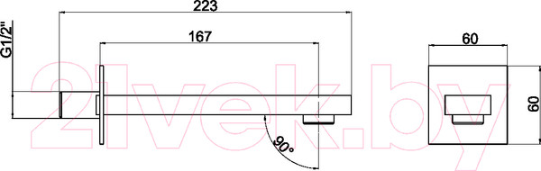 Изображение товара Излив Maxonor Pure Life PL73