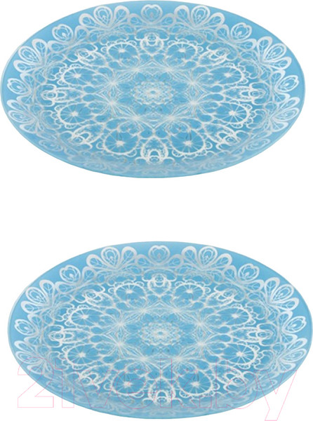 Изображение товара Набор тарелок NiNaGlass Кружево 85-141-26 / 4840163970 (2шт)