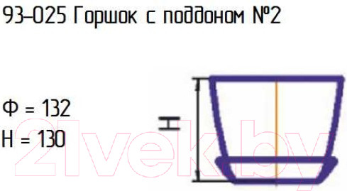 Изображение товара Вазон NiNaGlass №2 93-025 / 4840162512