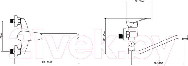 Изображение товара Смеситель Ekko E21014