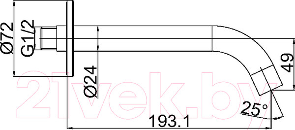 Изображение товара Излив Maxonor Pure Life Pure Life PL71-7