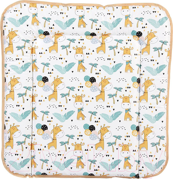 Изображение товара Пеленальный матрас Polini Kids Жирафик на комод 65x65 / 0002728