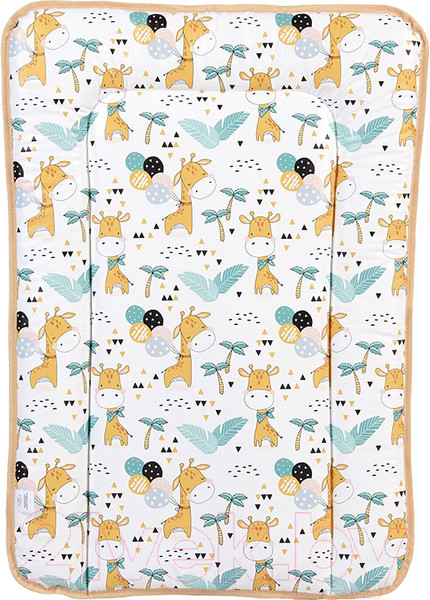 Изображение товара Пеленальный матрас Polini Kids Жирафик на комод 70x50 / 0002726